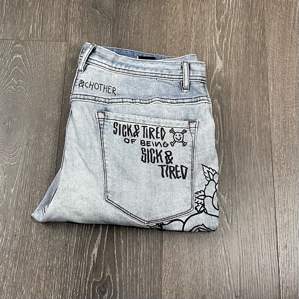 Ninth Hall Rogue‎ Printed Skinny Jeans Sz 36